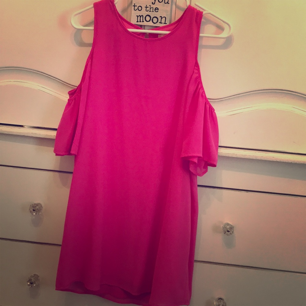 Hot pink dress